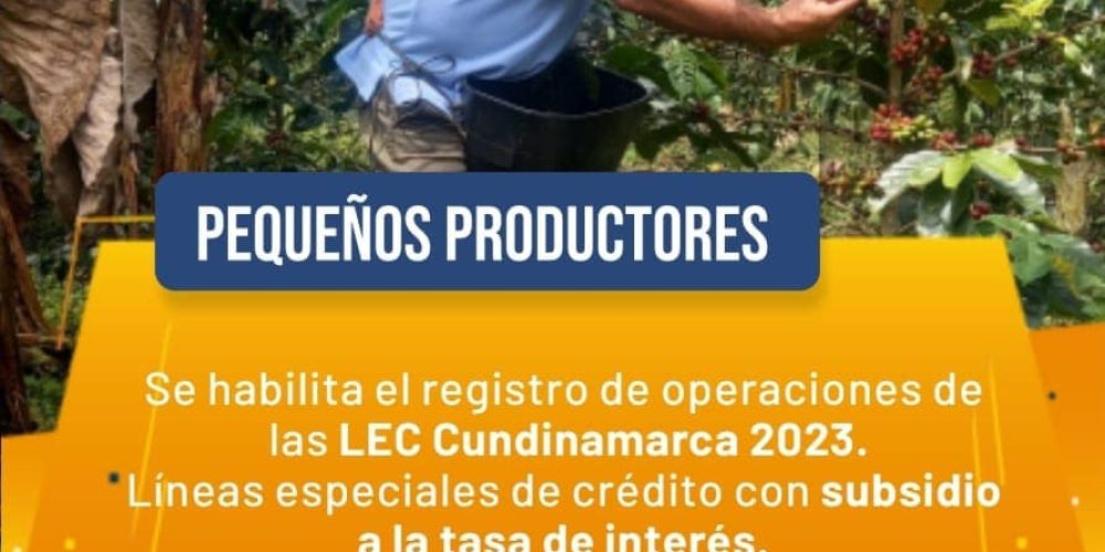 CONVOCATORIA LÍNEA ESPECIAL DE CRÉDITO – LEC CUNDINAMARCA 2023