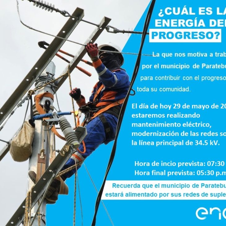 ¡AVISO! INTERRUPCIÓN DEL SERVICIO ELÉCTRICO