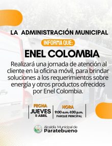 ¡Enel Colombia llega a Paratebueno con jornada de atención al cliente!