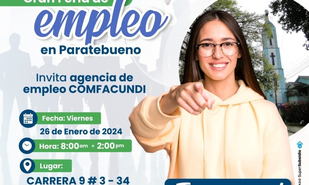 ¡Gran Feria de Empleo y Servicios llega a Paratebueno!