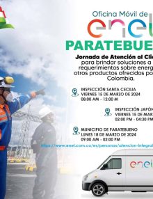 Enel Colombia llega a Paratebueno con jornadas de atención al cliente