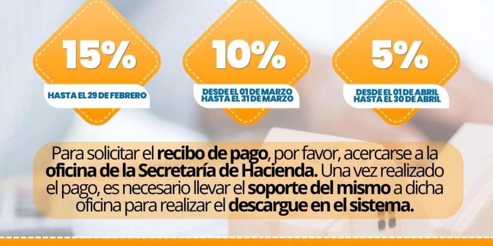 ¡No te pierdas el descuento del 15% en el Impuesto Predial de Paratebueno!