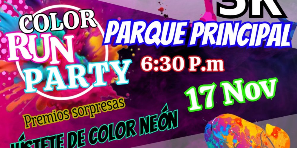 Paratebueno se Ilumina con el Color Run Party